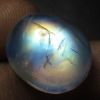 AAAA - High Grade Quality - Rainbow Moonstone Cabochon Gorgeous Rainbow Blue Full Flashy Fire size - Oval - 12x15 mm weight 12.40 cts High 8.5mm